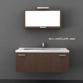 Wood Wash Basin 3d model