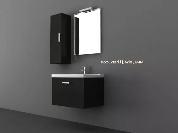 Carved Frame Mirror 3d model