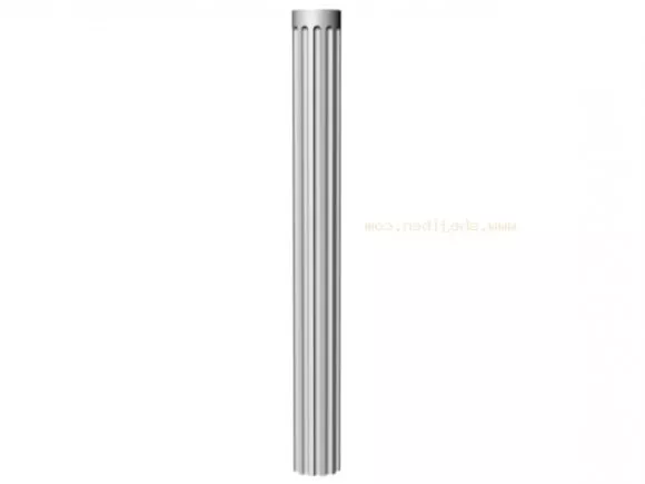Arc Column Steel Decorative 3d model