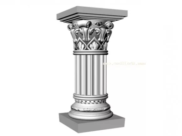 Roman Greek Column 3d model Roman Greek Column 3d model