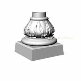 Classic Roman Column Base 3d model