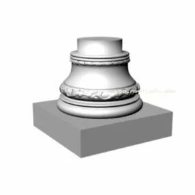 Roman Base Column 3d model