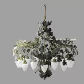 European Chandelier Stylized 3d model