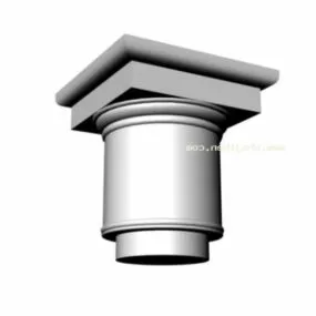 Column Head Greek Style 3d model