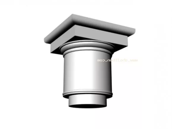 Marble Column Base 3d model