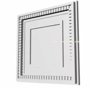 Square Ceiling Plaster 3d model