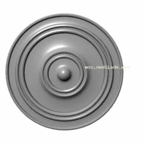 Ceiling Plaster Circular Shaped 3d model