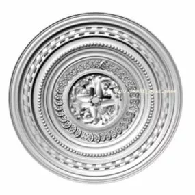 Carved Ceiling Plaster Round Shaped 3d model