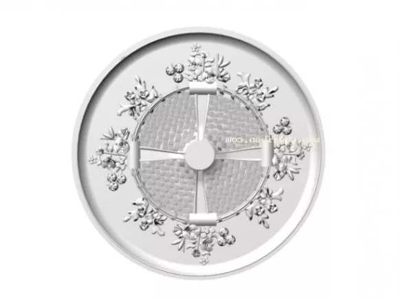 Round Ceiling Plaster 3d model Round Ceiling Plaster 3d model