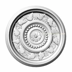 Ceiling Plaster Disc Building Component 3d model