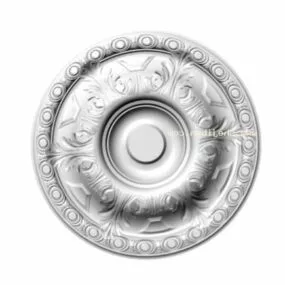 Ceiling Plaster Component Round Shaped 3d model