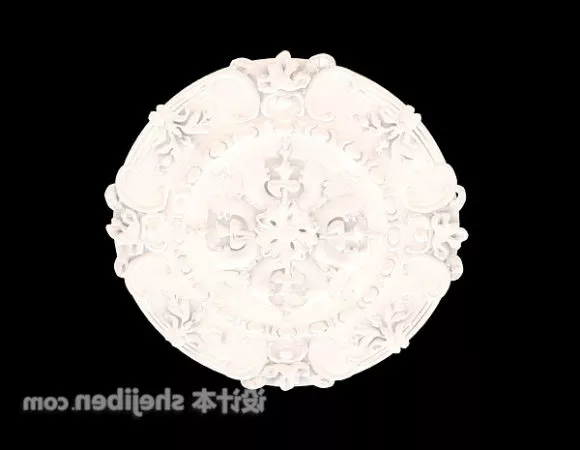 Antique Ceiling Plaster Component 3d model Antique Ceiling Plaster Component 3d model
