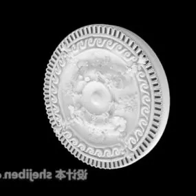 European Ceiling Plaster Component V2 3d model
