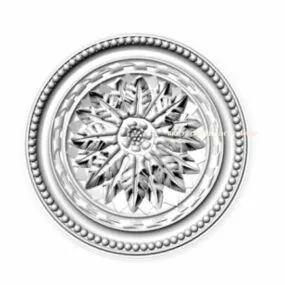 Ceiling Plaster Carved Building Component 3d model