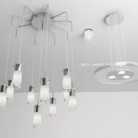 Minimalist Ceiling Chandelier 3d model