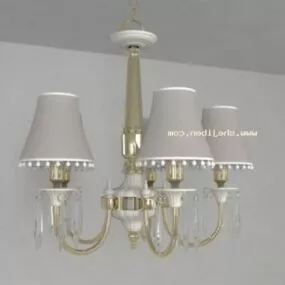 European Chandelier Vintage Style 3d model
