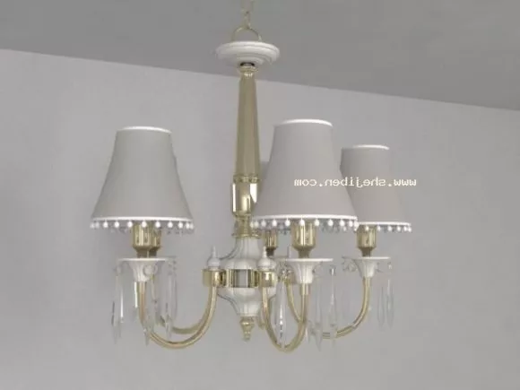 Beautiful Crystal Drop Chandelier 3d model