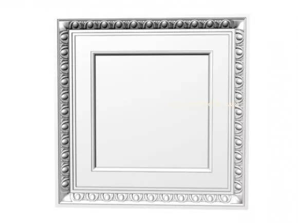 Square Ceiling Plaster Carving Decoration 3d model Square Ceiling Plaster Carving Decoration 3d model