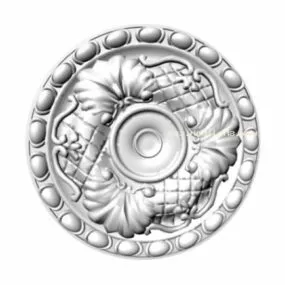 European Carved Ceiling Decorative 3d model
