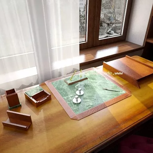 Office Work Desk Cubicles 3d model
