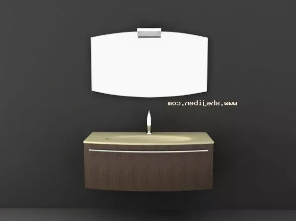 Mirror Camelia Art Frame 3d model