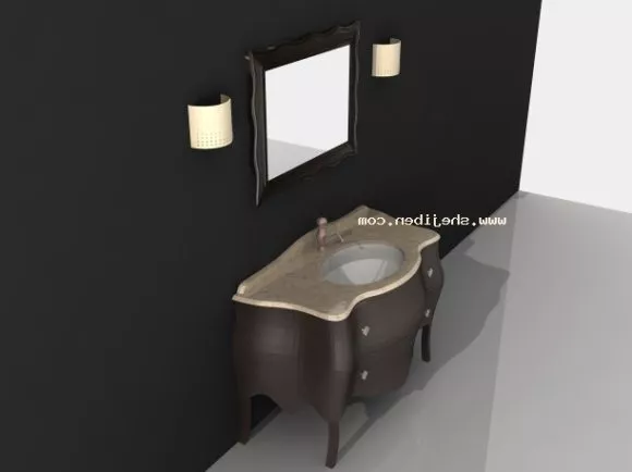 Cantilever Toilet 3d model