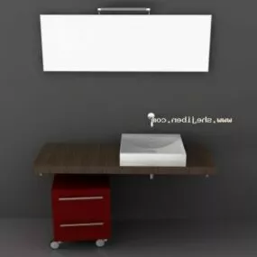 Simple Wash Table Basin 3d model