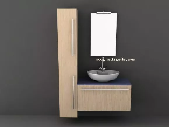 Filing Cabinet With Drawers Mdf 3d model