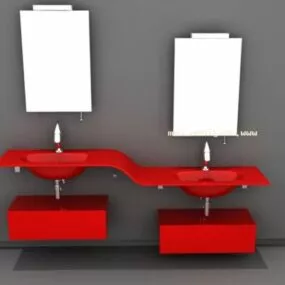 Two Wash Basin Set 3d model