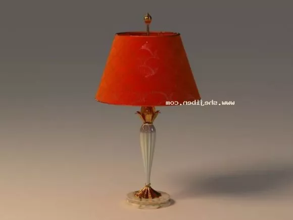 Hotel Red Table Lamp 3d model Hotel Red Table Lamp 3d model