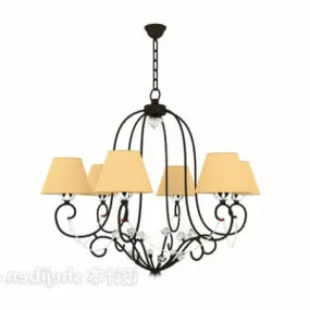 American Ceiling Chandelier 3d model