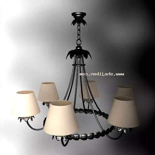 Beautiful Crystal Drop Chandelier 3d model
