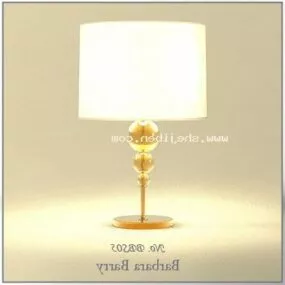 Modern Table Lamp Gold Base 3d model