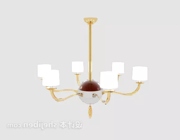 Basket Chandelier 3d model