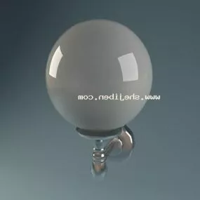 Wall Lamp Sphere Shade Lighting Fixtures 3d model