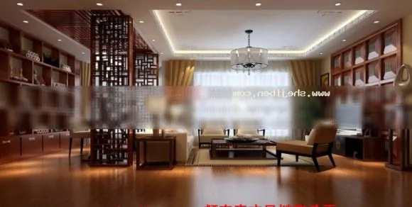 Restaurant Room With Furniture Table Chair 3d model