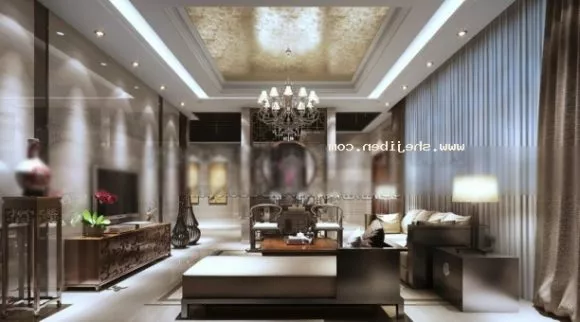Bar Karaoke Room With Decorative Ceiling 3d model