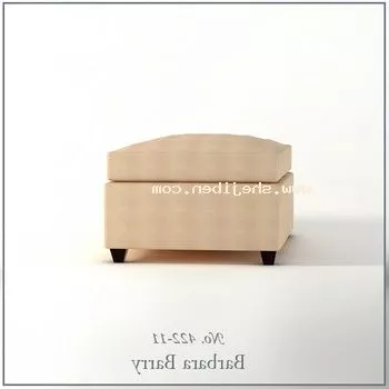 Beige Sofa Stool V1 3d model Beige Sofa Stool V1 3d model