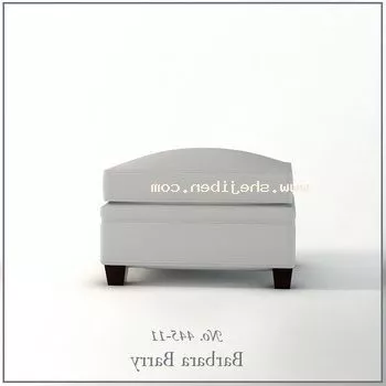 Grey Sofa Stool V1 3d model Grey Sofa Stool V1 3d model