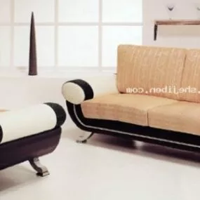 Double Sofa Upholstery 3d model