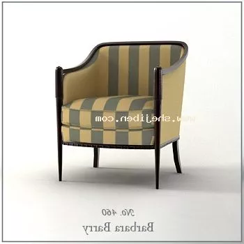 Restaurant Armchair Strip Pattern Furniture 3d model Restaurant Armchair Strip Pattern Furniture 3d model