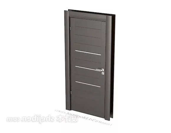 Door With Multiples Panel 3d model