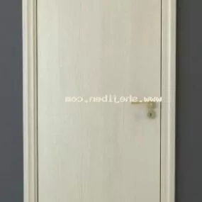 White Wood Door Furniture 3d model
