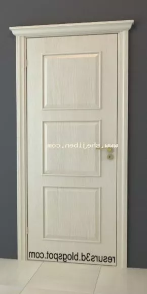 Door With Inside Window 3d model