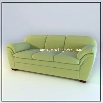 Green Sofa Three Seats 3d model Green Sofa Three Seats 3d model
