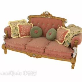 European Royal Classic Sofa 3d model