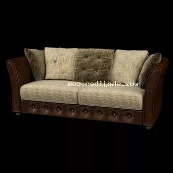 European Vintage Leather Sofa 3d model European Vintage Leather Sofa 3d model