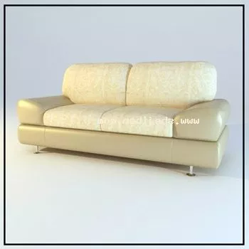 Two Seats Sofa Leather V1 3d model Two Seats Sofa Leather V1 3d model
