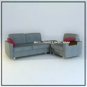 Grey Sofa Set 3d model