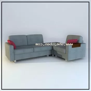 Grey Sofa Set 3d model Grey Sofa Set 3d model